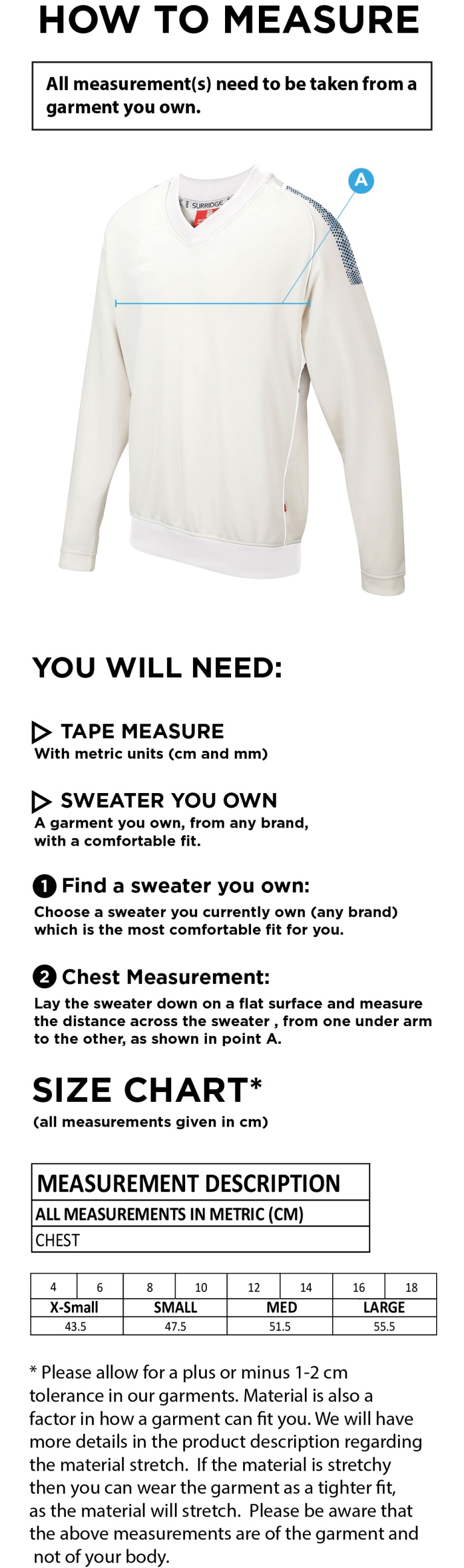GRIFF AND COTTON BLAST LONG SLEEVE WOMEN'S SWEATER - Ivory - Size Guide