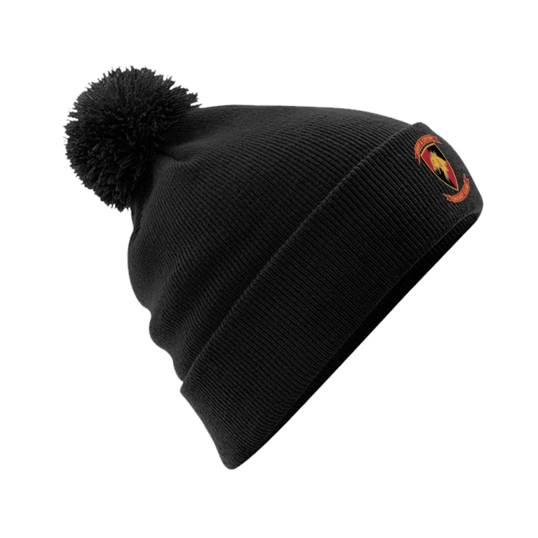 GRIFF AND COTON Original Pom Pom Beanie : Black